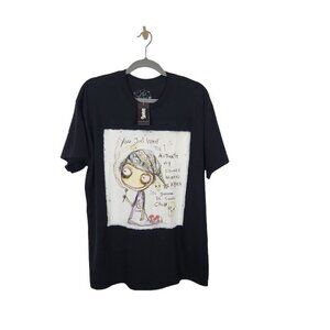 NWT Gus Fink Studios You Just Wait T-shirt in Black -‎ Size XL